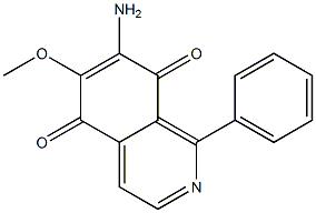 7-Amino-6-methoxy-1-phenylisoquinoline-5,8-dione Structure