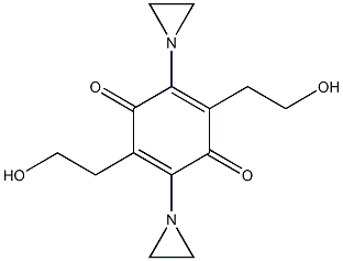 2,5-Bis(1-aziridinyl)-3,6-bis(2-hydroxyethyl)-1,4-benzoquinone Structure