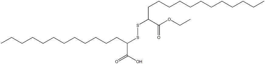 2,2'-Dithiobis(tetradecanoic acid ethyl) ester Struktur