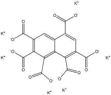 1,2,3,5,7,8-Naphthalenehexacarboxylic acid hexapotassium salt,,结构式
