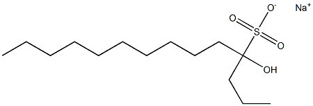 4-Hydroxytetradecane-4-sulfonic acid sodium salt 结构式