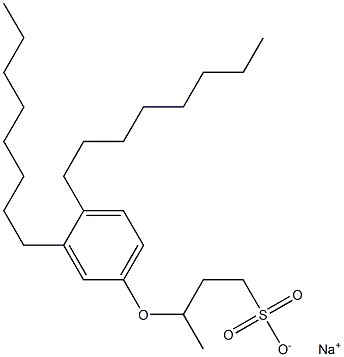 3-(3,4-Dioctylphenoxy)butane-1-sulfonic acid sodium salt