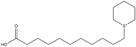 1-(10-Carboxydecyl)hexahydrothiopyrylium Structure