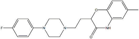 2-[2-[4-(4-Fluorophenyl)piperazin-1-yl]ethyl]-6-methyl-2H-1,4-benzoxazin-3(4H)-one