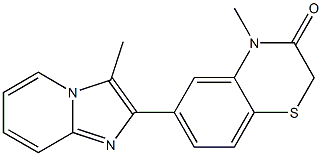 6-(3-Methyl-imidazo[1,2-a]pyridin-2-yl)-4-methyl-2H-1,4-benzothiazin-3(4H)-one 结构式