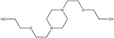 2,2'-[1,4-Piperazinediylbis(2,1-ethanediyl)bis(oxy)]bisethanol,,结构式