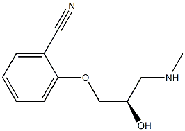 2-[(R)-2-Hydroxy-3-(methylamino)propoxy]benzonitrile Struktur