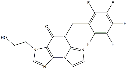 3-(2-Hydroxyethyl)-5-(2,3,4,5,6-pentafluorobenzyl)-3H-imidazo[2,1-b]purin-4(5H)-one