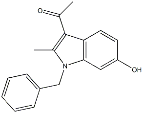 3-Acetyl-1-benzyl-2-methyl-1H-indol-6-ol,,结构式