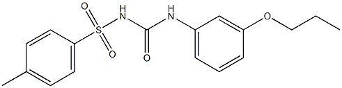 1-(3-Propyloxyphenyl)-3-(4-methylphenylsulfonyl)urea Structure