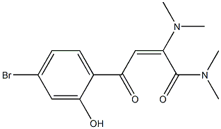 (2E)-2-(Dimethylamino)-N,N-dimethyl-4-oxo-4-(4-bromo-2-hydroxyphenyl)-2-butenamide Structure