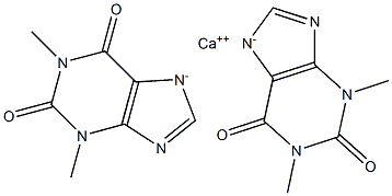 Theophylline calcium salt Struktur