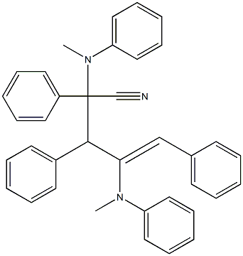 2,3,5-Triphenyl-2,4-bis(N-methylphenylamino)-4-pentenonitrile