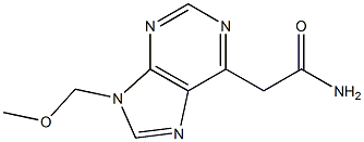 9-(Methoxymethyl)-9H-purine-6-acetamide Structure