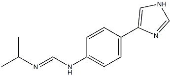 N1-[4-(1H-イミダゾール-4-イル)フェニル]-N-(1-メチルエチル)ホルムアミジン 化学構造式