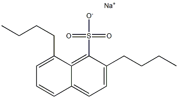 2,8-Dibutyl-1-naphthalenesulfonic acid sodium salt Structure