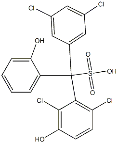 (3,5-Dichlorophenyl)(2,6-dichloro-3-hydroxyphenyl)(2-hydroxyphenyl)methanesulfonic acid|