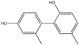 2',5-Dimethyl-1,1'-biphenyl-2,4'-diol,,结构式