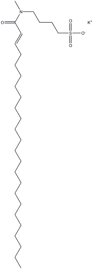 4-[N-(1-Oxo-2-tetracosen-1-yl)-N-methylamino]-1-butanesulfonic acid potassium salt 结构式