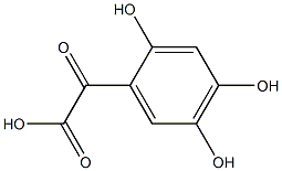 2-Oxo-2-(2,4,5-trihydroxyphenyl)acetic acid Struktur