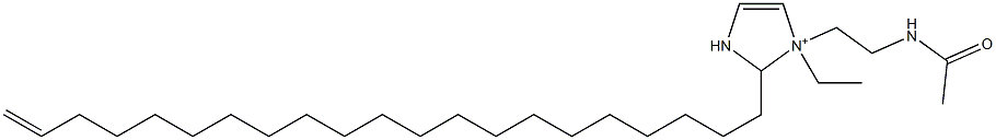 1-[2-(Acetylamino)ethyl]-1-ethyl-2-(20-henicosenyl)-4-imidazoline-1-ium Struktur