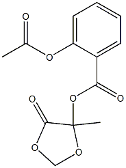 2-Acetoxybenzoic acid 5-methyl-4-oxo-1,3-dioxolan-5-yl ester