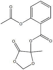 2-Acetoxybenzoic acid 5-methyl-4-oxo-1,3-dioxolan-5-yl ester|