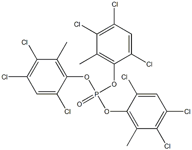 りん酸トリス(2,4,5-トリクロロ-6-メチルフェニル) 化学構造式