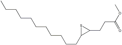 4,5-Epithiopalmitic acid methyl ester Structure