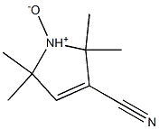 2,2,5,5-Tetramethyl-3-cyano-3-pyrroline 1-oxide 结构式