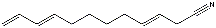 3,9,11-Dodecatrienenitrile Structure