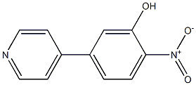 2-Nitro-5-(4-pyridyl)phenol Struktur