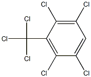 2,3,5,6-テトラクロロ-1-(トリクロロメチル)ベンゼン 化学構造式