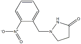 1-(2-Nitrobenzyl)pyrazolidin-3-one Struktur