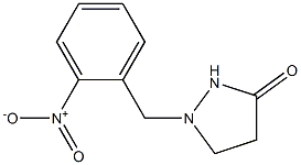 1-(2-Nitrobenzyl)pyrazolidin-3-one Structure