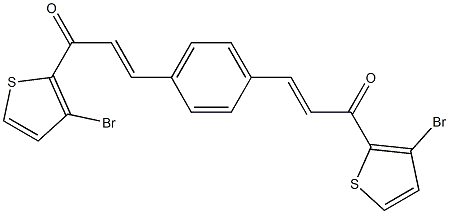 3,3'-(1,4-Phenylene)bis[1-(3-bromo-2-thienyl)-1-oxo-2-propene]