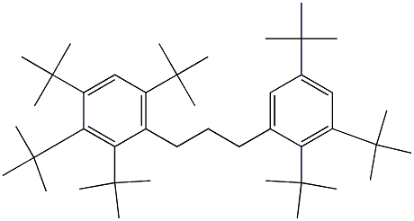 1-(2,3,4,6-Tetra-tert-butylphenyl)-3-(2,3,5-tri-tert-butylphenyl)propane Struktur