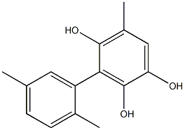 5-Methyl-3-(2,5-dimethylphenyl)benzene-1,2,4-triol