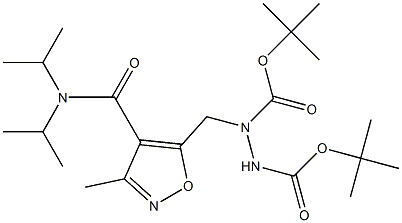 1-[[3-Methyl-4-[(diisopropylamino)carbonyl]isoxazol-5-yl]methyl]-1,2-hydrazinedicarboxylic acid ditert-butyl ester|