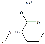 [S,(+)]-2-(ソジオチオ)吉草酸ナトリウム 化学構造式