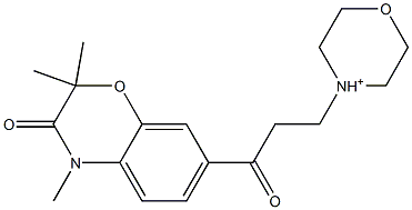 4-[2-[(3,4-Dihydro-2,2,4-trimethyl-3-oxo-2H-1,4-benzoxazin)-7-ylcarbonyl]ethyl]morpholinium