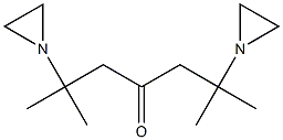 2,6-Bis(1-aziridinyl)-2,6-dimethylheptan-4-one 结构式