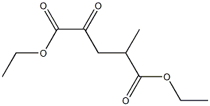2-メチル-4-オキソグルタル酸ジエチル 化学構造式