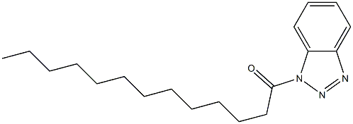 1-Tridecanoyl-1H-benzotriazole 结构式