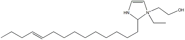 1-Ethyl-1-(2-hydroxyethyl)-2-(10-tetradecenyl)-4-imidazoline-1-ium Struktur