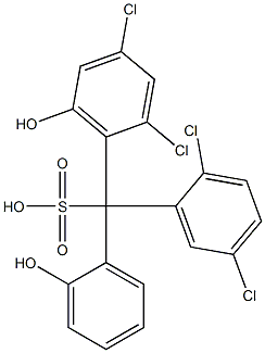 (2,5-Dichlorophenyl)(2,4-dichloro-6-hydroxyphenyl)(2-hydroxyphenyl)methanesulfonic acid