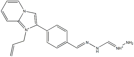 1-(2-Propenyl)-2-[4-[2-(aminoiminiomethyl)hydrazonomethyl]phenyl]imidazo[1,2-a]pyridin-1-ium
