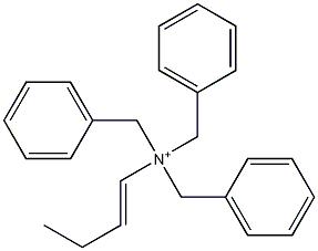 (1-Butenyl)tribenzylaminium Structure