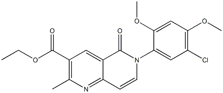  6-(2,4-Dimethoxy-5-chlorophenyl)-2-methyl-5-oxo-5,6-dihydro-1,6-naphthyridine-3-carboxylic acid ethyl ester