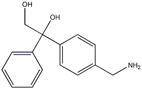 1-[4-(Aminomethyl)phenyl]-1-phenyl-1,2-ethanediol Struktur